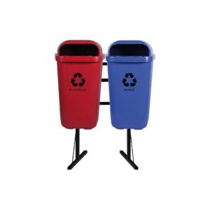 2 PAPELEIRAS PARA COLETA SELETIVA 50L