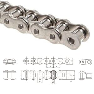 Corrente de Rolo simples - Inox