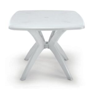 MESA DE PLÁSTICO DESMONTÁVEL QUADRADA – QUARTZO