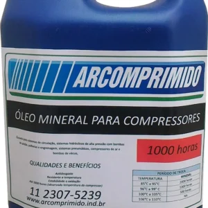 Óleo Mineral para Compressor de Pistão Embalagem 5L