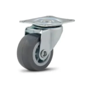 ROD.GIR.1.1/2 C/PLACA E RODA EM PVC C/PP-FURO PASS
