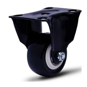 ROD.FIXO 210 C/PLACA E RODA EM PVC C/PP-FURO