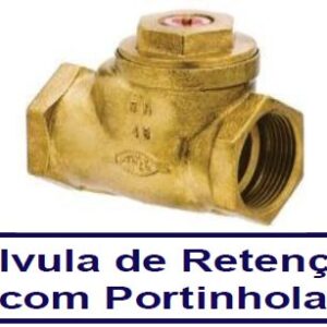 VÁLVULA DE RETENÇÃO COM PORTINHOLA
