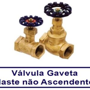 VÁLVULA GAVETA HASTE NÃO ASCENDENTE