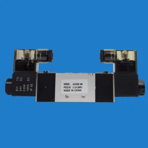 VALVULA SOLENOIDE 5.2 VIAS SERIE 200, DUPLA-AÇÃO, ROSCA 1.8, NORMAL FECHADA COM BOBINA DC24VL