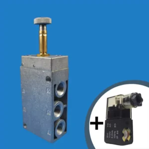 VÁLVULA SOLENOIDE MFH 5.2 VIAS, ROSCA 1.8 BSP (MFH521) E UMA BOBINA