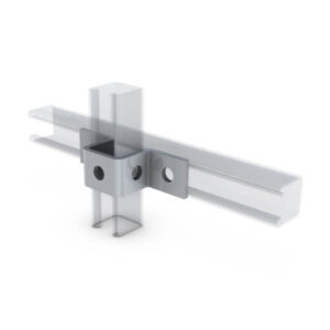 Suporte de Apoio em Cartola Fundo Normal Aço Inox 150x48x40x55mm