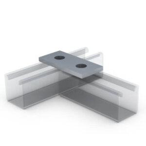 Suporte em Barra Reta Aço Inox com 2 Furos 88x40mm