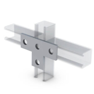 Suporte em Barra “T” Aço Inox 120x80mm